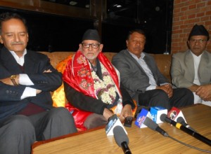 Koirala arrive in ktm