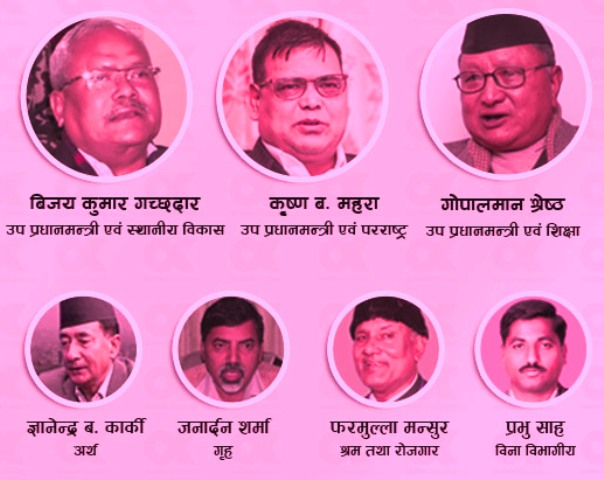 Deuba Minister Team